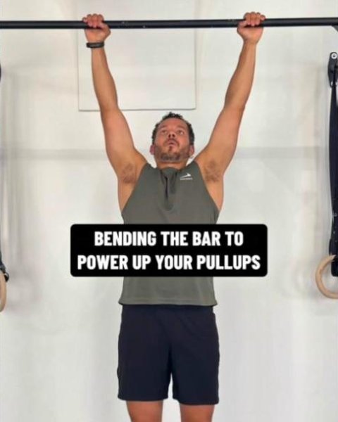 Instagram reel: Bending the bar to power up your pull-ups